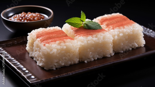Japanese traditional celebrations. Matsu. Traditional Japanese sweet rice matsu