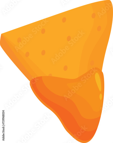 Sauce nachos icon cartoon vector. Mexican meal. Sauce party day