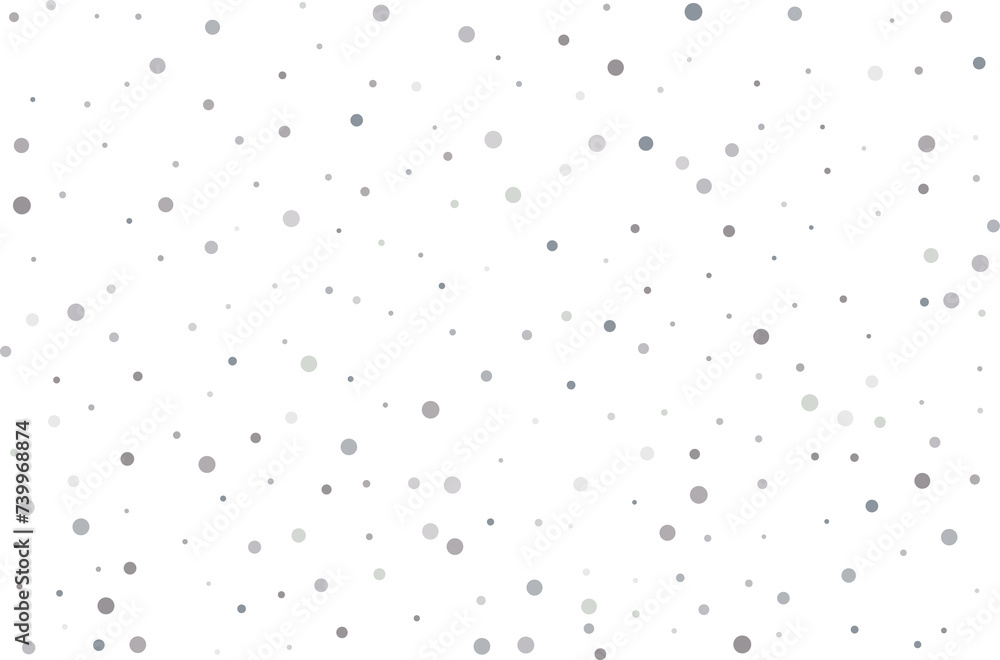 Obraz premium Silver polka dot confetti