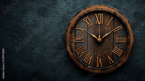 Wallpaper Mural Old rusty big street clock on wall of the building. Torontodigital.ca