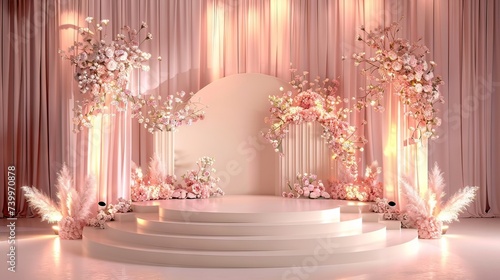 This wedding stage is encha...