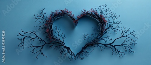 Obraz na płótnie Family Tree Heart Wreath for Mother's Day
w salonie