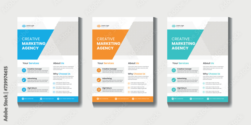 Creative corporate flyer design template Creative corporate flyer design template