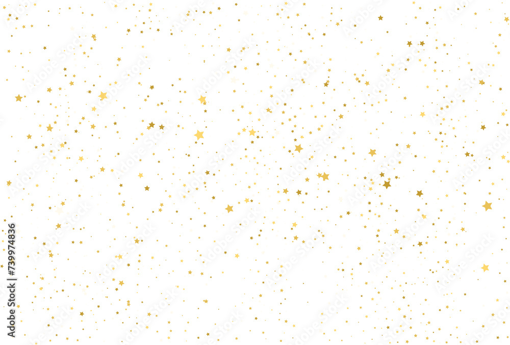 © Elena - Holiday confetti golden stars decoration