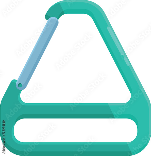 Vászonkép Triangle clip tool icon cartoon vector