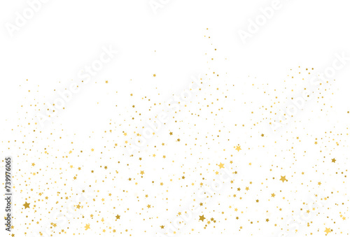 Golden stars  falling gold abstract party decoration