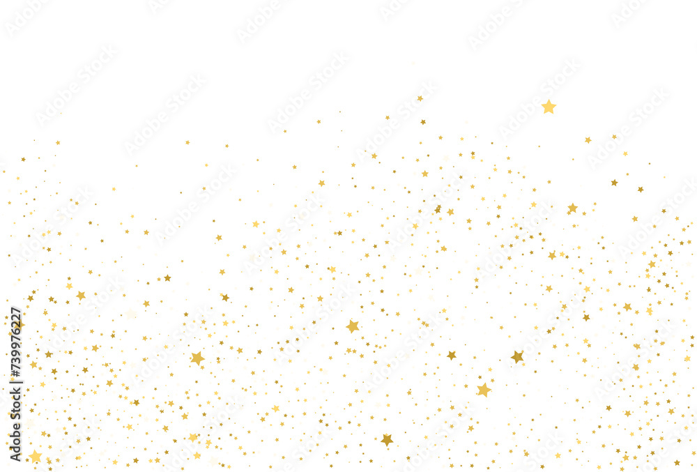 Golden stars, falling gold abstract party decoration Golden stars, falling gold abstract party decoration