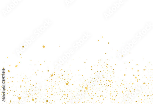 Golden stars  falling gold abstract party decoration