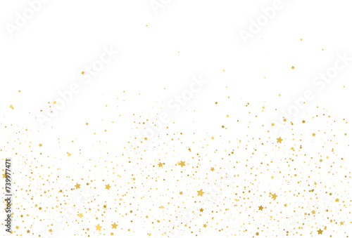 Golden stars  falling gold abstract party decoration