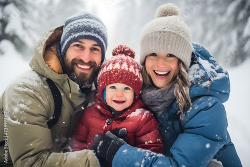 Winter Wonderland: Family Making Memories in the Snow. Concept Family, Winter, Snow, Memories, Photoshoot
