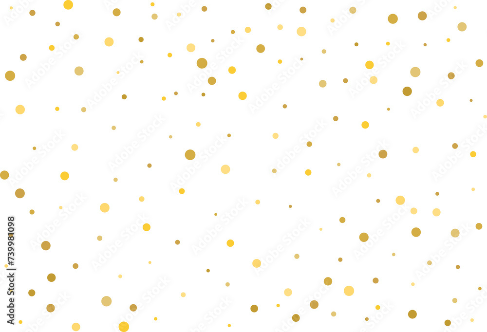 Golden polka dot confetti Golden polka dot confetti