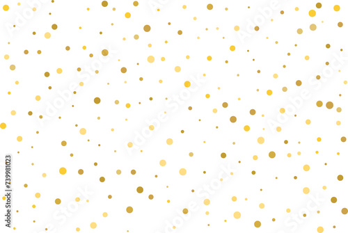 Golden polka dot confetti