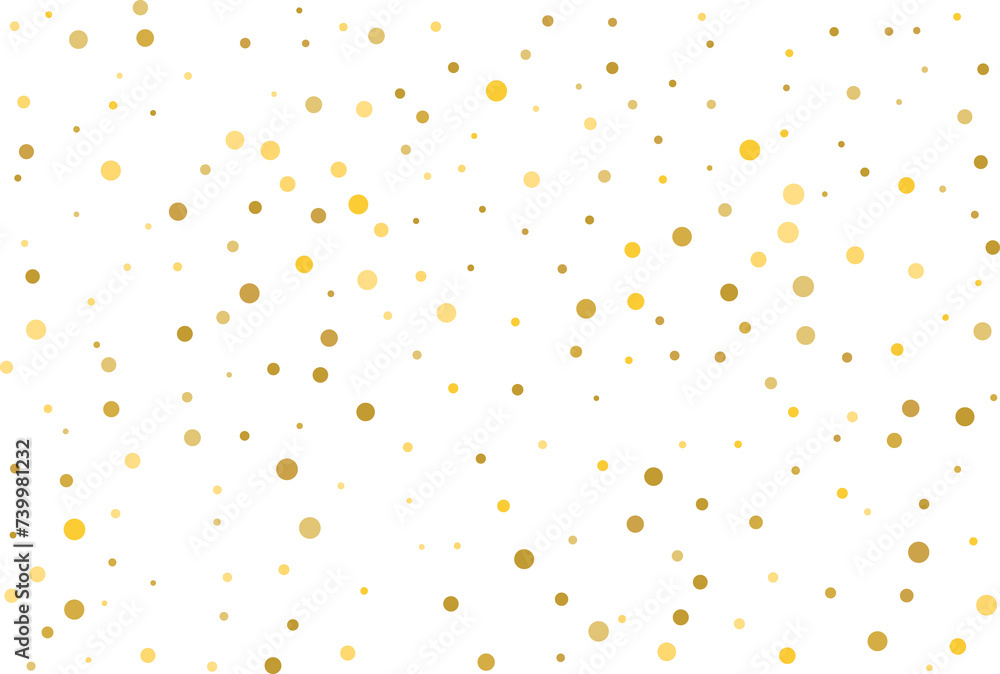 Golden polka dot confetti Golden polka dot confetti