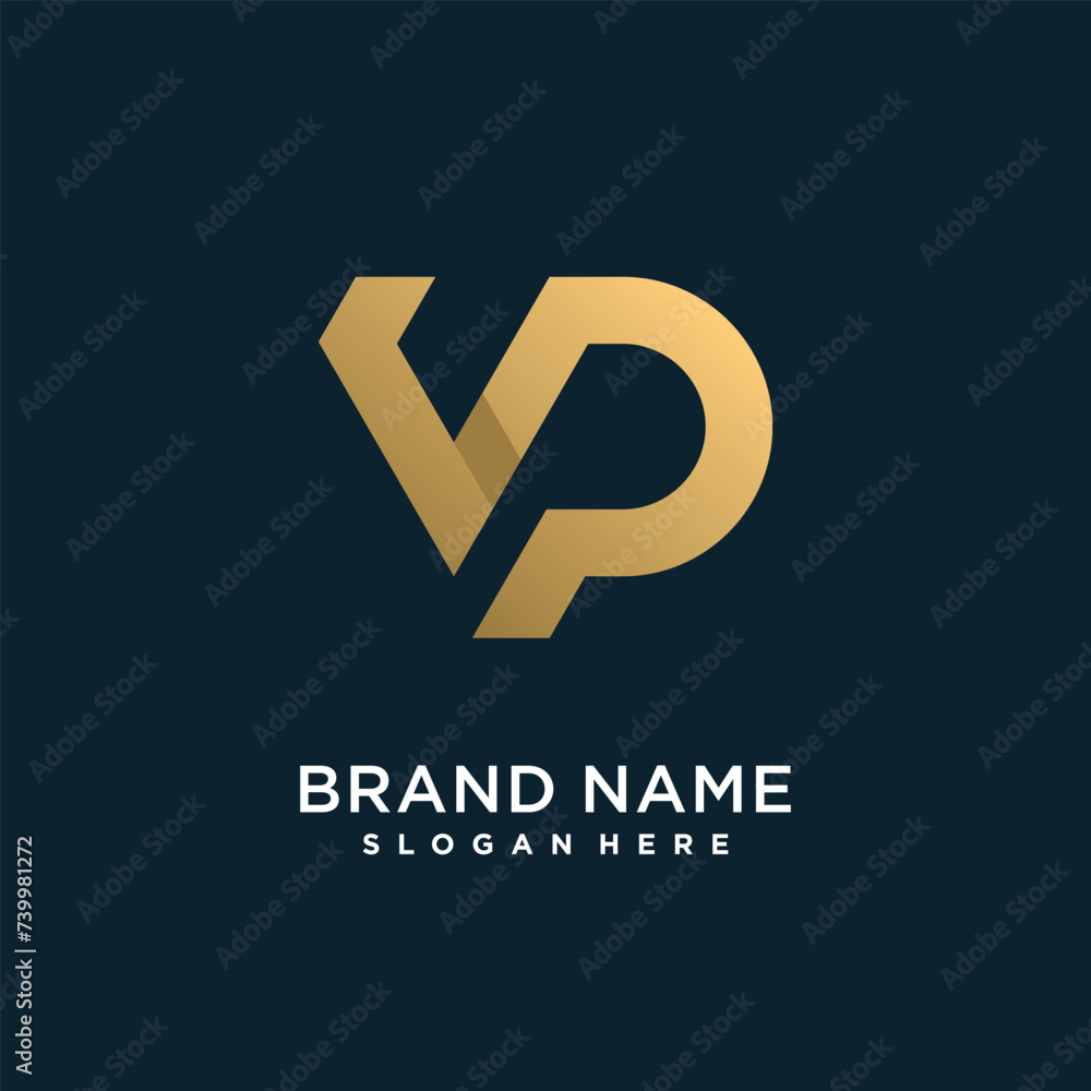 Combine letter P logo design element vector icon with creative and modern concept Combine letter P logo design element vector icon with creative and modern concept