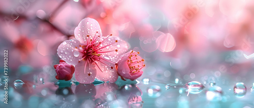 a lamp in a rooma close up of flowers photo