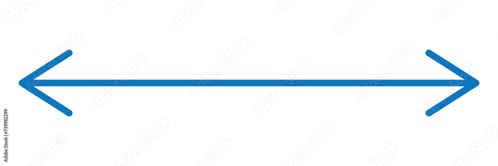 Straight long double vector arrow icon Straight long double vector arrow icon
