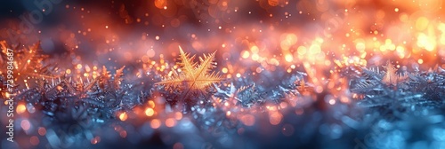 Delicate, translucent, ice crystal formation texture, Background Image, Background For Banner © ACE STEEL D