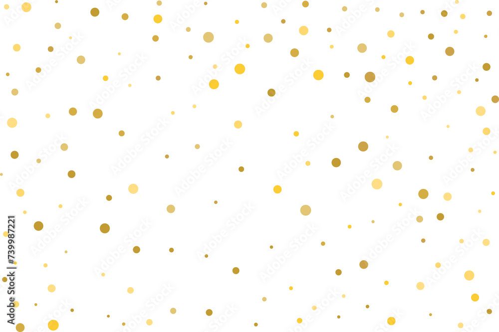 Golden polka dot confetti Golden polka dot confetti