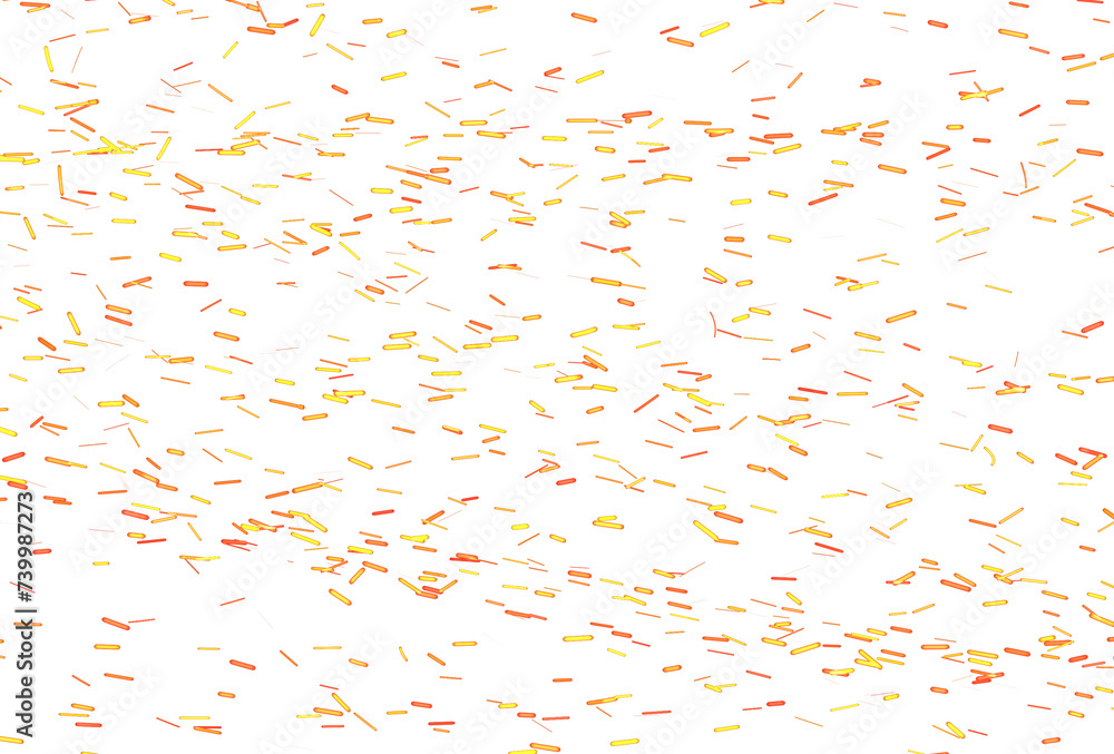 Pattern of orange sparks Pattern of orange sparks