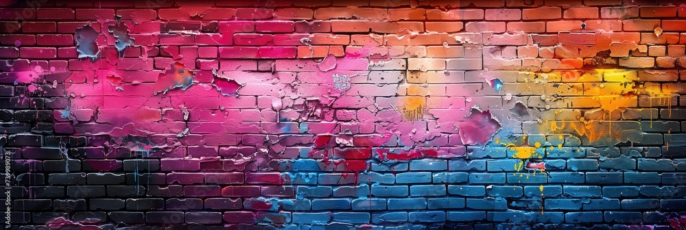 Graffiti style urban pattern with colorful spray paint effects, Background Image, Background For Banner