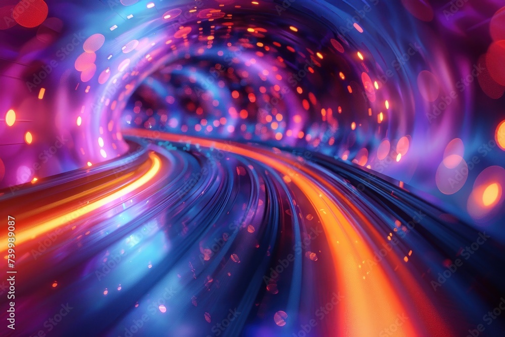 Abstract neon light lines creating sense of futuristic speed dynamic and modern background illustration with bright glowing effects showcasing fast movement and energy of technology Abstract neon light lines creating sense of futuristic speed dynamic and modern background illustration with bright glowing effects showcasing fast movement and energy of technology