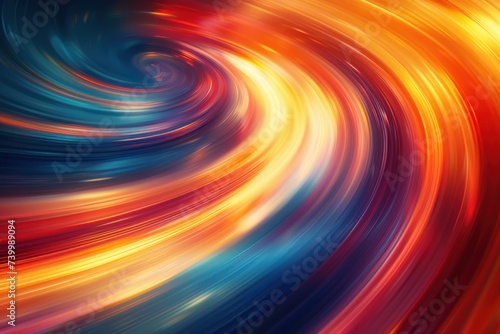 Abstract neon light lines creating sense of futuristic speed dynamic and modern background illustration with bright glowing effects showcasing fast movement and energy of technology