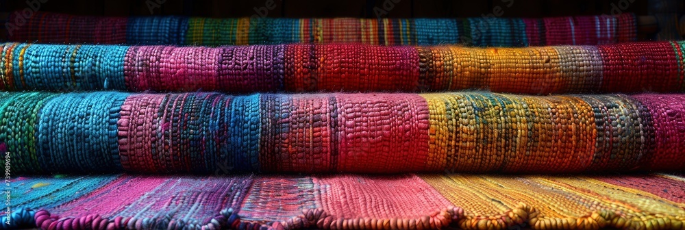 Ikat fabric pattern with traditional weaving styles, Background Image, Background For Banner Ikat fabric pattern with traditional weaving styles, Background Image, Background For Banner