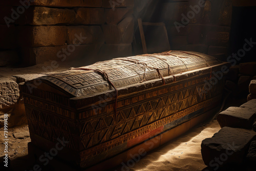 Mysterious Sarcophagus Enigmatic and ornate photo