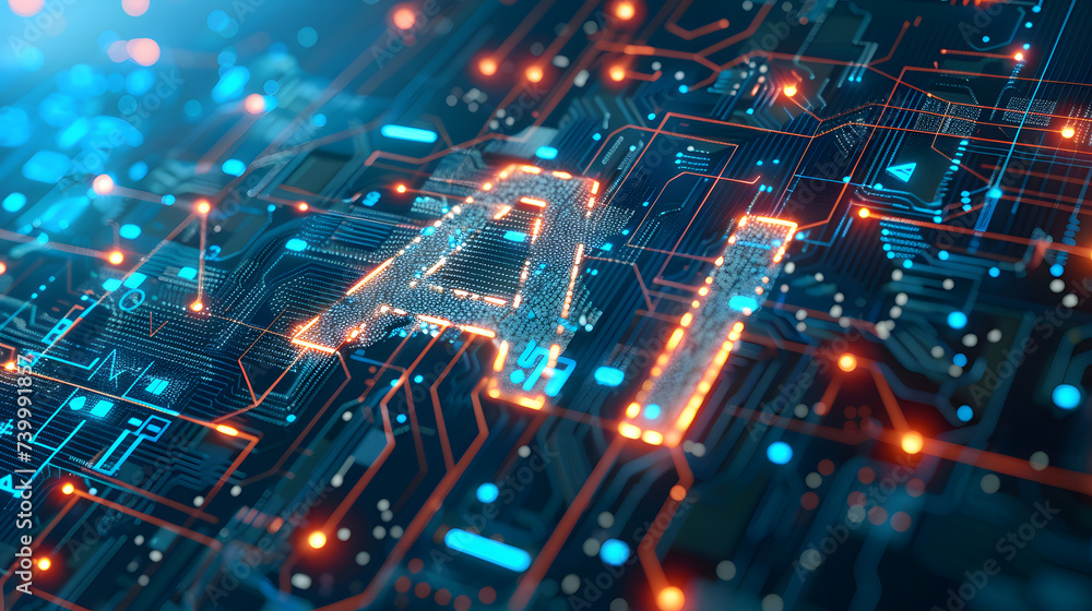 AI, Artificial Intelligence on micro chip
AI, Artificial Intelligence on micro chip