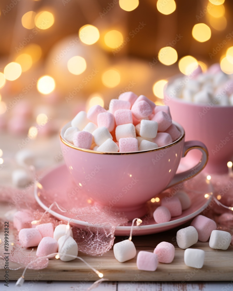 a cup of marshmallows in a cup a cup of marshmallows in a cup