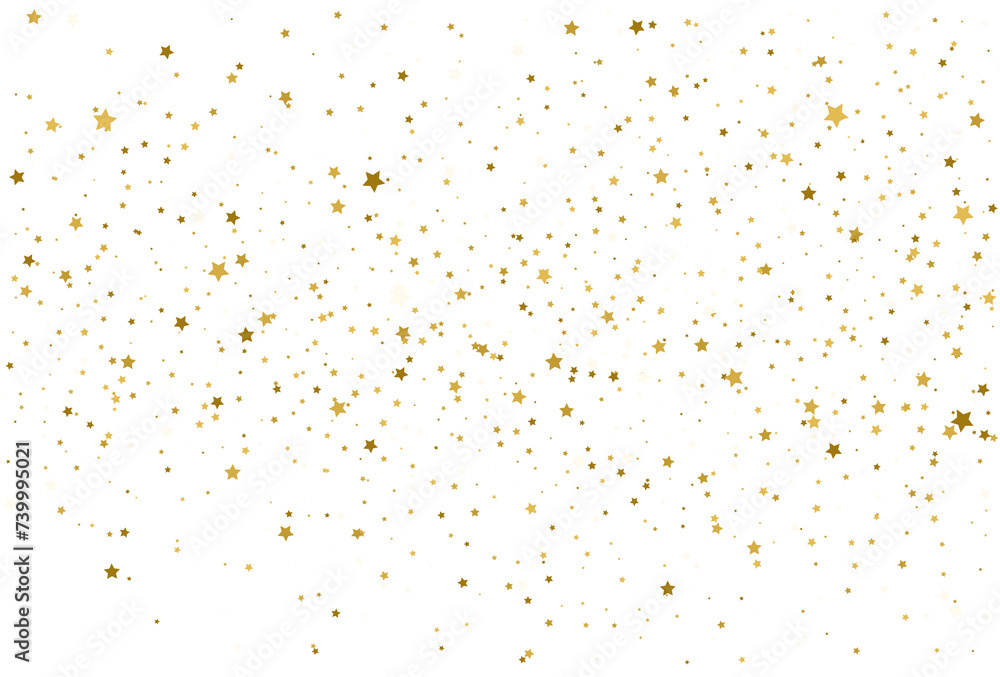 Golden stars confetti