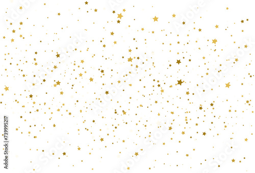 Golden stars confetti