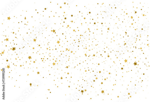 Golden stars confetti