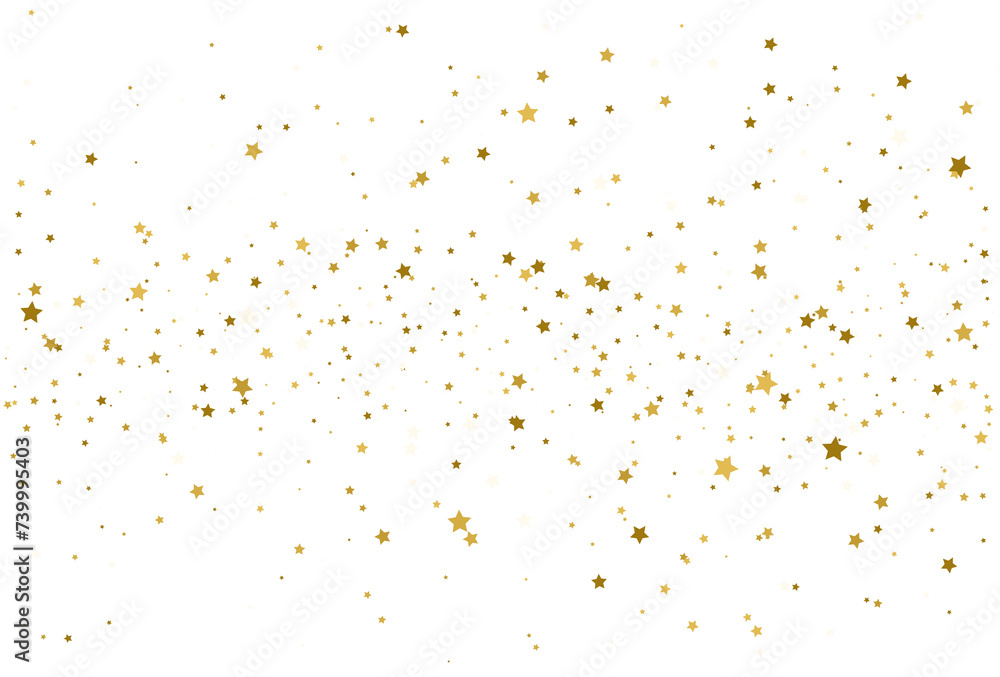 Golden stars confetti