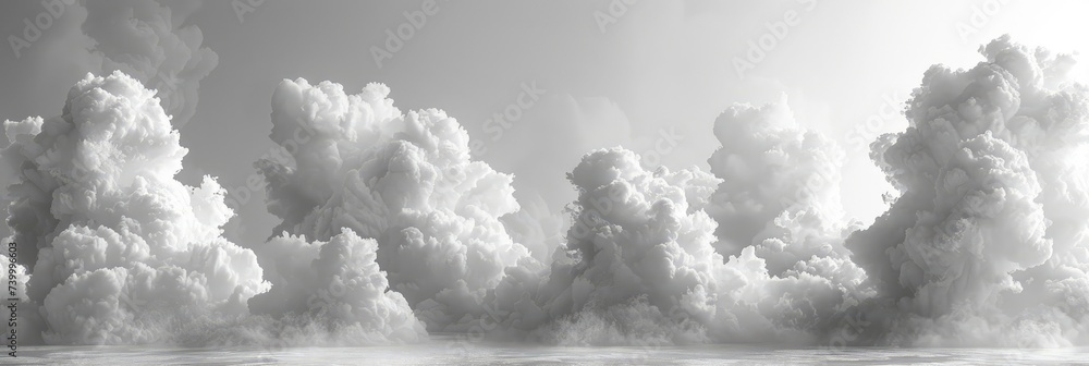 Soft, puffy, white cumulus cloud texture, Background Image, Background For Banner - obrazy, fototapety, plakaty 