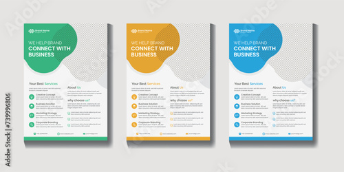 Corporate flyer design template