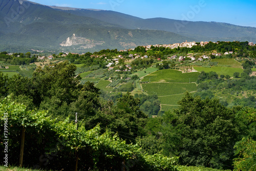 Country landscape near Orsogna and Bucchianico, Abruzzo, Italy photo