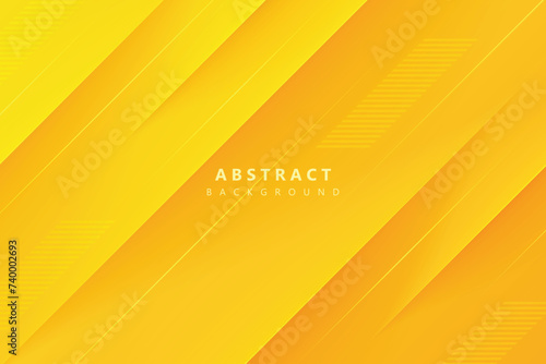 yellow abstract background with vector lines and modern diagonal shading photo