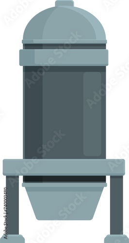 Product plant production icon cartoon vector. Automatic modern. Eco machine