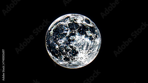 Detailed lunar surface, astronomy background