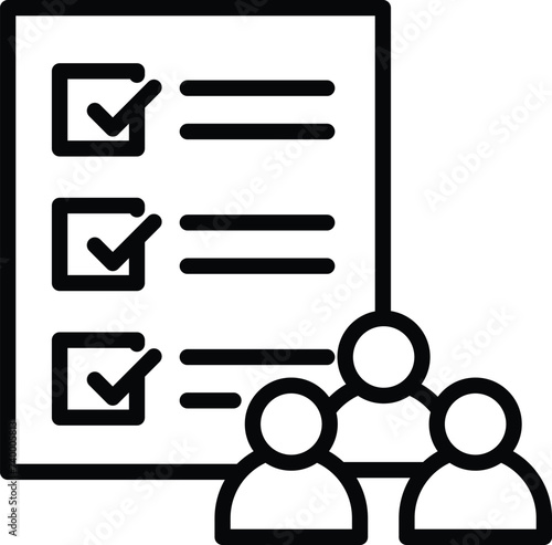 current workforce assessment icon vector illustration