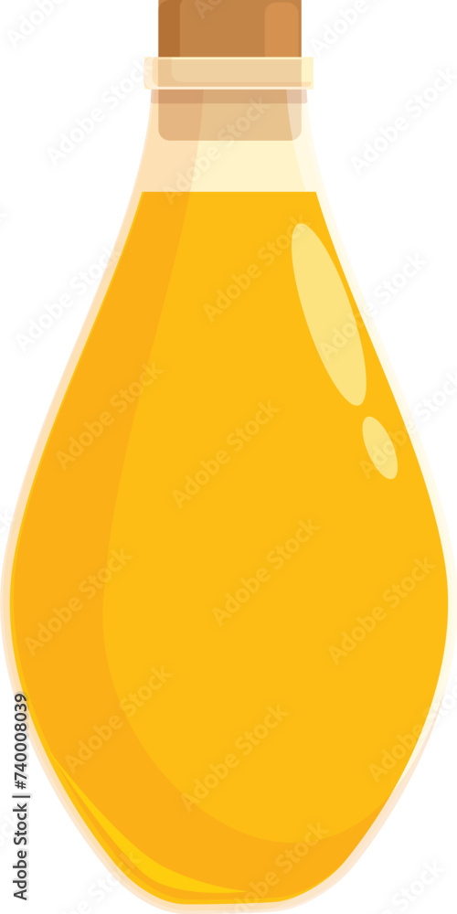 Rapeseed oil icon cartoon vector. Jug bottle. Floral grass mustard