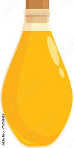 Rapeseed oil icon cartoon vector. Jug bottle. Floral grass mustard