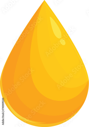 Oil drop plant icon cartoon vector. Leaf food. Yellow canola extract