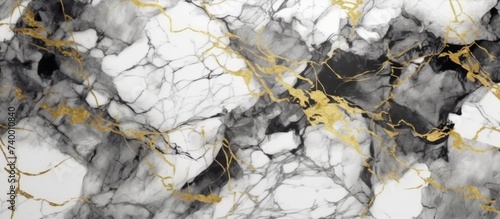 Kintsugi Inkscapes style abstract luxury composition. fluid art marble stone