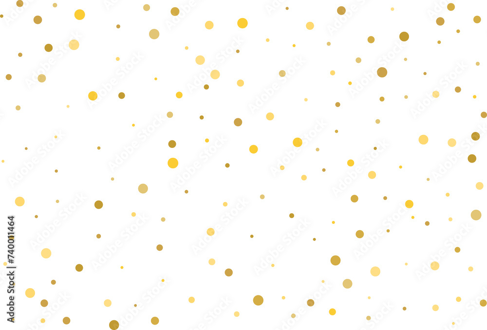 Golden polka dot confetti