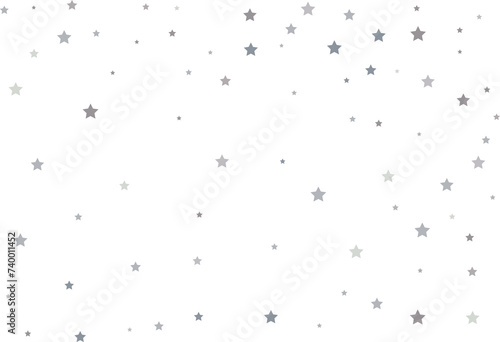 Magic pattern of silver stars