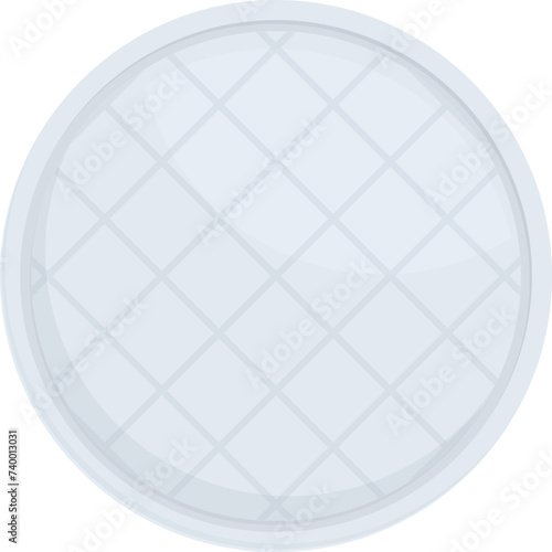 Soft material care icon cartoon vector. Round circle. Cosmetic beauty care