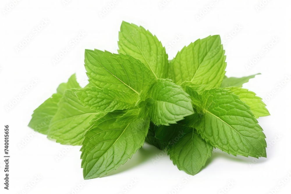 Mint leaf. Fresh mint on white background. Mint leaves isolated. Mint leaf. Fresh mint on white background. Mint leaves isolated.