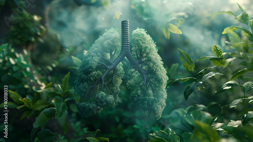 Foresta polmone verde.